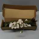 IPOPU White Artificial Poppy Flowers 6pcs Poppies White Artificial Flowers with Stems Silk Flower Arrangements for Wedding Centerpieces for Home Table Bridal Shower Party Decorations (White)