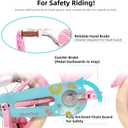 JOYSTAR Little Daisy Kids Bike for Girls Boys Ages 2-7 Years, 12 14 16 Inch Girls Bikes with Doll Bike Seat & Streamers, Boys Bike with Flag & Number Plate, Multiple Colors