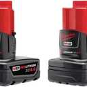 Milwaukee M12™ REDLITHIUM™ XC6.0 Battery 2 Pack (48-11-2462)