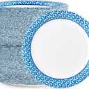 MUCHII 8.375 Inch Disposable Paper Plates, 300 Count Soak and Cut Proof Printed Paper Plates for Daily Use, Holiday for Family Gatherings, Parties, Picnic