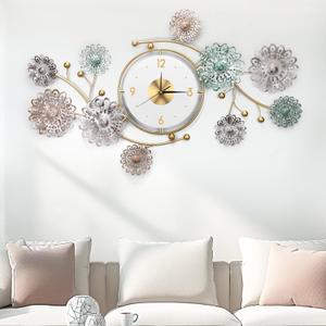 Wall Clock, Clocks for Living Room, Large Wall Clock, Silent and no Ticking, for Living Room Bedroom Dining Room Home Decor Clock (32''x18'')