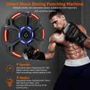 Music Boxing Punching Machine for Adults - 9 Modes & 9 Speeds, Bluetooth Music Punching Machine with Gloves, Electronic LED Boxing Training Equipment Wall Mounted,Home Indoor Workout Trainer Equipment