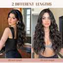 Clip in Hair Extensions for Women, Natural Chocolate Brown Extensions, 20 Inch 6PCS Hairpieces Long Wavy Soft Thick Hair Extensions Clip ins