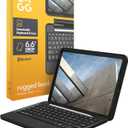 ZAGG Rugged Book iPad 11" (A16)/ 10.9" (Gen 10) Case - Durable Wireless Keyboard Case, Military-Grade Drop Protection, Multi-Device Pairing, Detachable Backlit Keyboard, Black