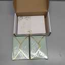 Thank You Cards with Envelopes Bulk 100 PK, Sage Green And Gold Foil Stamped 5x3.5 Inches. Ideal For Wedding, Blank Thank You Notes, Baby, Bridal Shower Cards Small Business, Graduation, Kids, Sympathy