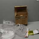 Aveniee Rotating Makeup Organizer for Vanity, 3 Tier Perfume Skincare Organizers and Storage for Bathroom Countertop, Clear Spinning Counter Cosmetic Holder for Dresser,White