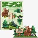 2 x First Fathers Day Giftss for New Dad, First Dad Gift 3D Pop-out Wooden Card with Envelope & Seal, 1st Father's Day Giftss for Son, Gifts for Dads To Be