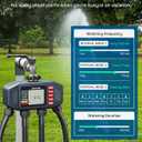 DEWENWlLS Sprinkler Timer, 4 Zone, Outdoor Faucet lrigation, Rain Delay & Manual, Programmable Water Hose Timer for Holiday, Garden, Lawn, Vegetable Gardening, Potted Flowers