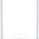 Flower Clear Vase Centerpiece for Home, Wedding Party, Plastic Clear Cylinder Wide for Flowers, Decorative Wide Mouth Vase for Decor (6'' W*8'' H)