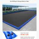 VEVOR Pool Cover Water Bags, 6 Packs 8 Ft, Double Chamber Pool Cover Water Tubes, 0.4mm Thick PVC Bags Weights with Leakproof Screw Cap, for Inground Swimming-Pool Covers Winter Closing, Blue