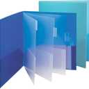 Smead 10-Pocket Organizer, Letter Size, 2 per Pack, 1 Each of Dark Blue and Teal (89204)