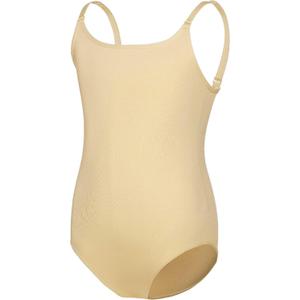 Dayrose Girls Nude Leotard, Seamless Dance Undergarment for Girls with Adjustable Straps for Ballet/Gymnastics/Skating