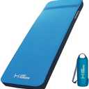 LOSTHORIZON Air & Foam Camping Mattress, Self-Inflating Sleeping Pad, 3" Thick, with Pump Sack, Single