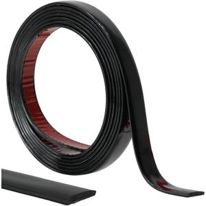 Peel and Stick Trim, 0.8 in x 30 Ft Waterproof Molding Trim for Walls, Mirror Frame, Baseboard, Flexible & Self-Adhes (Black)