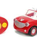 JADA Disney Junior Mickey Mouse Roadster R/C  Remote Control Car with Simple Controller, 1:24 Scale  Fun Toy for Kids Ages 4+
