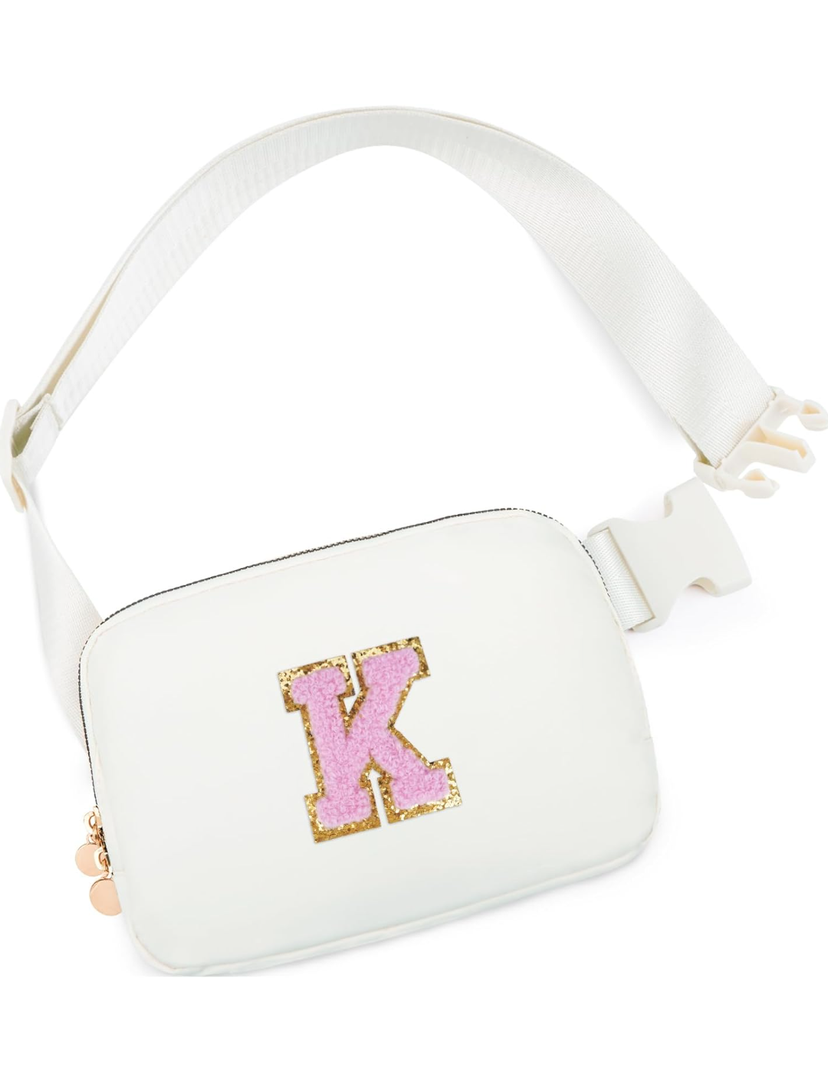 Birthday Gifts for 4 5 6 7 8 9 10 11 12 13 Year Old Girls, Gifts for Teens Kids Daughter Sister Her, Two Way Zipper Crossbody Bag Fanny Pack Belt Bag Cute Trendy Stuff - Cream, K