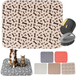 Puppy Pee Pads with Pheromones,Forever Pad,Washable Pee Pads for Dogs,Reusable Dog Pee Pads,Waterproof and LeakProof,NonSlip Base Training Pad Suitable for Home(Brown Puppies,M:31.5*27.6in)