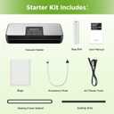 SPACEKEY Vacuum Sealer Machine, 85Kpa Food Vacuum Machine, Food Vacuum Sealer with Bag Roll Storage Space, Dry&Moist Modes, Pulse Function, Built in Cutter, Bag Roll included, Silver