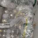 MoonXmas Christmas Ball Ornament Set, 88Pcs Plastic Shatterproof Christmas Xmas Tree Hanging Decorations, for Indoor Home Thanksgiving Halloween Party Decor - Champagne/White 