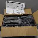 VTRIN Vertical Narrow Shoe Rack Organizer 10 Tier Tall Shoe Shelf Holds 20-22 Pairs with Non-Woven Dustproof Cover for Closet, Entryway Black