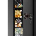 6.0 Cu Ft Large Safe Box for Home Use, 27.6"H Heavy Duty Home Safe with Combination Lock, Alarm System, Removable Shelves, Anti-theft Security Safe for Money Jewelry Documents