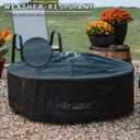 Solo Stove Surround Shelter Small | Protective Cover for Fire Pit Surround Table, Weather-Resistant, Solution Dyed Acrylic/ PVC Backing/ Aluminum Support Stays, Dims (HxDia): 20.8 x 42.5 in, Black