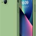Designed for iPhone 13 Mini Case - Upgraded Camera Protection - Soft Microfiber Lining Inside - Liquid Silicone Shockproof Protective Phone Case 5.4" for Men Women Girls - Tea Green