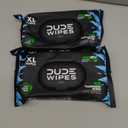 DUDE Wipes - Flushable Wipes - 2 Pack, 96 Wipes - Unscented (48ct) & Mint Chill (48ct) Extra-Large Adult Wet Wipes