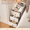 Narrow Nightstand with Drawers, 11.81" Narrow Bedside Table for Bedroom, 15.7''×11.8''×24.5''
