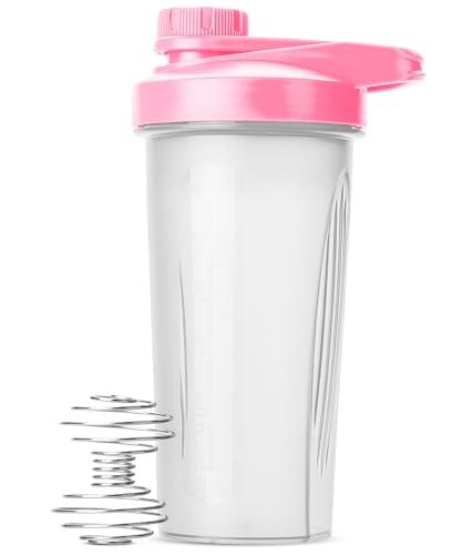 Mr. Pen Shaker Bottles - 28 oz, Pink Protein Mixer Bottle with Whisk Ball, Shaker Bottles for Protein Shakes