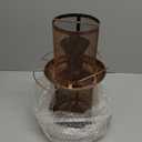 Bird Feeder for Outdoors, Double Layered Circular Tower Birdfeeder, Metal Bird Feeders with Cover Fixing Buckle for Outside Hanging, 4Lbs Capacity