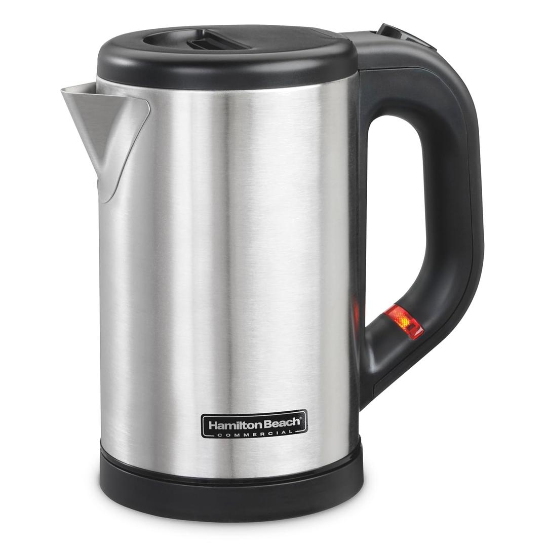 Hamilton Beach Commercial Hospitality 0.5 Liter Stainless Steel Electric Hot Water Tea Kettle HKE050