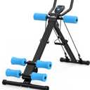 RELIFE REBUILD YOUR LIFE AB Workout Machine Adjustable Ab Trainer Machine Foldable Ab Cruncher Strength Training Equipment for Home Gym, Full Body Workout Equipment 440 LBS