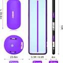 AWSUM Inflatable Gymnastics Mat 10ft Training mat 4/8 inches Thick tumbling mat with Electric Pump for Home/Gym/Outdoor