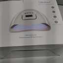 UV Gel Nail Lamp,150W UV Nail Dryer LED Light for Gel Polish-4 Timers Professional Nail Art Accessories, Curing Toe Nails (White)