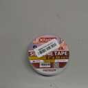 XFasten Self Fusing Silicone Tape Waterproof Clear 1" x 36 Feet, Self Amalgamating Tape, Silicone Rubber for Plumbing, Sealing Pipes, Hose Repair, Outdoor Coax and Electrical Cables Weatherproof