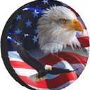 Spare Tire Cover Weatherproof Sun Protection Wheel Tire Cover Universal Fit Trailers RV SUV Truck Camper Travel Eagle