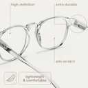 3 x IBOANN Chic & Comfy Blue Light Glasses for Women - 3-Pack Round Frames, Screen-Ready Style with UV Protection Coating