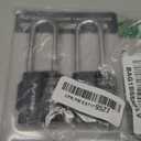 Puroma 2 Pack 2.6 Inch Long Shackle Combination Lock 4 Digit Outdoor Waterproof Padlock for Hasp locker lock, Sports Locker, Fence, Gate, Toolbox, Case, Hasp Storage, Cabinets (Black)