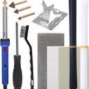 WEP 960-IV Plastic Welder Kit with Power Switch, accessories include 3 Copper Tips, 40 Plastic Rods, 5 Sandpapers, Steel Mesh for Car Bumper, Dashboard, Plastic Fuel Tank Repair