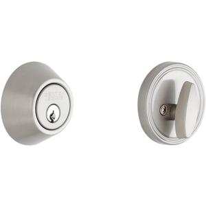 SCHLAGE Dexter by Schlage JD60626 Single-Cylinder Deadbolt, Brushed Chrome