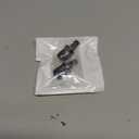 2Pcs Straight 6AN Female to 3/8" Push Lock Hose Fitting End for Rubber Fuel Line, Black Hard Two Stage Barb Aluminum Anodized Connector, Automotive Accessories for Vehicle Fuel Oil Line Modification