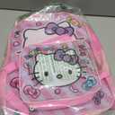 Fast Forward Kid's Licensed 15" Pink Backpack With Lunch Box Combo Set - Agre: 3+ (Hello Kitty)