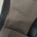 Athlefit Women's Square Toe Cowboy Cowgirl Boots Low Chunky Heel Embroidery Western Mid Calf Boots for Country Concerts (9, Black)