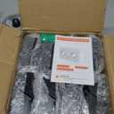 Solar Fence Lights Outdoor, 16 Pack Fence Solar Lights Waterproof | IP65 Fence Lights Solar Powered Up & Down LED Focus, 9 Color Modes, 12H Dusk to Dawn Glow for Pool/Patio/Backyard - Black