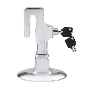 Garneck Steel Key Lock Anti-Theft Device for Cars, Trucks Clutch Pedal, Accelerator, Silver
