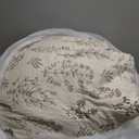 Bedsure Full Comforter Set - Beige Bed Set, 3 Pieces Cute Floral Bedding, 1 Soft Botanical Flowers Comforter and 2 Pillow Shams