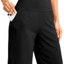 G Gradual Women's Bermuda Long Shorts with Pockets 9" High Waisted Shorts for Women Walking Athletic Workout, Large