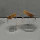 Layhit 4 Pcs Plants Propagation Stations vases Glass Planters with Wooden Lid and Bamboo Stand for Hydroponic Plants Gardening Gifts for Women Mom Home Office Tabletop Decoration(Classic Style)