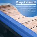 Nalwort Dock Bumpers 16 Feet and 24 Feet, Full Protection Dock Fender for Straight Edge and Side, Boat Dock Bumpers for Edging, Includes Mounting Screws, Black Gray Blue Brown Green Orange Yellow